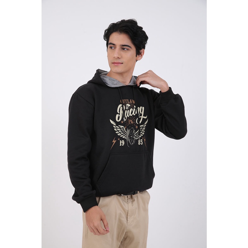 Berrybenka Street - Outer Sweater Hoodie Pria Outlaw Racing