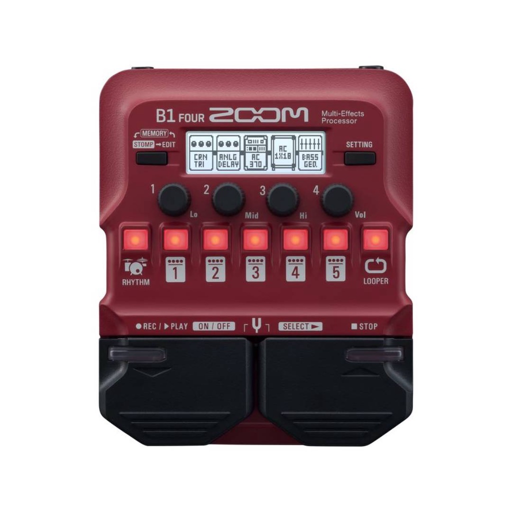 Efek ZOOM B1 FOUR / B1FOUR + Adaptor AD-16E Original