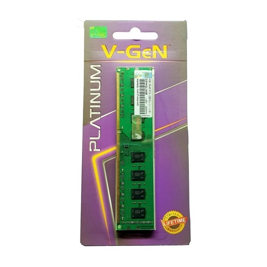 Ram PC VGeN Ddr3 4gb pc12800 1600Mhz V-GeN Longdimm Platinum ddr3L