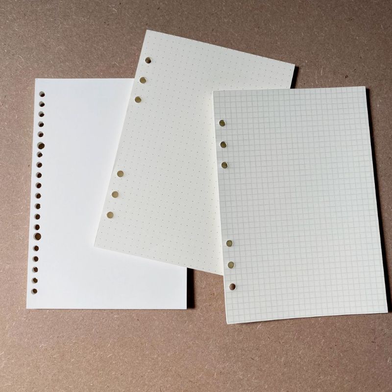Jual Loose leaf binder grid dot A5 A6 / Isi binder Kertas binder