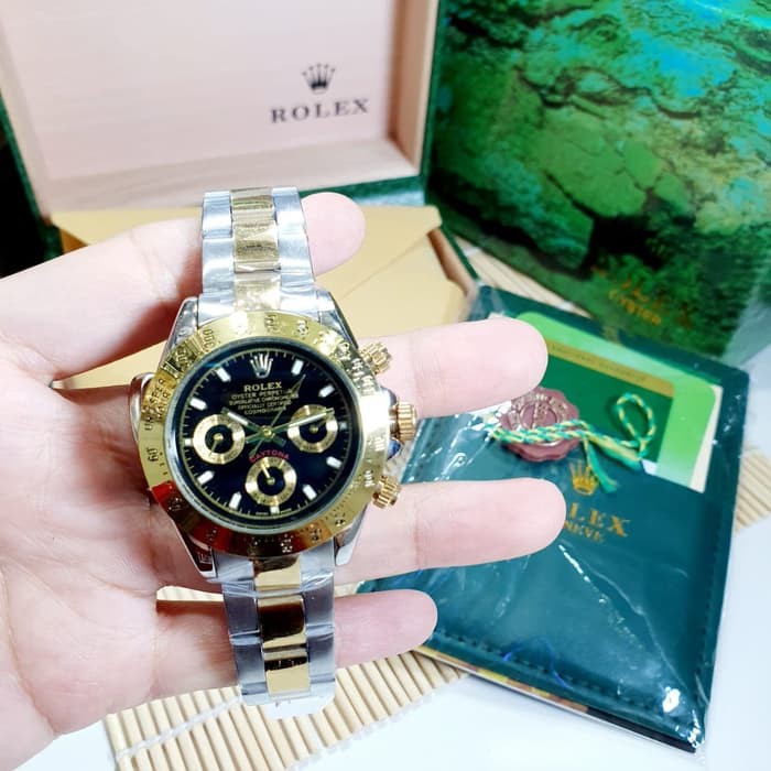 JAM TANGAN WANITA ROLEX DAYTONA AUTOMATIC CHRONO ACTIVE ORIGINAL ANALOG CEWEK ADA 5 WARNA