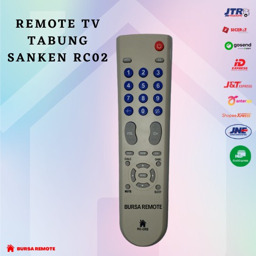 REMOTE TV TABUNG SANKEN RC02 tanpa setting