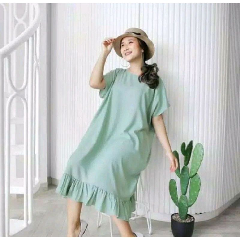 DASTER RUFFLE POLOS BAHAN CRINKLE PREMIUM / DASTER VIRAL LD 120