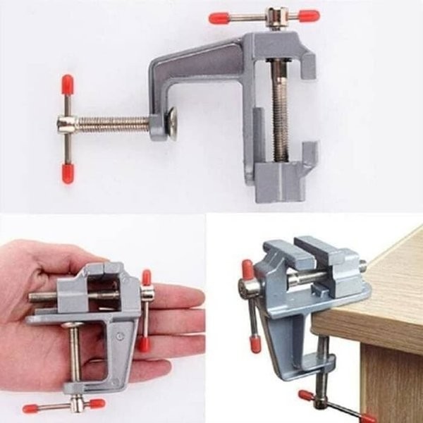 Catok meja mini bench clamp ragum meja mini hobby clamp