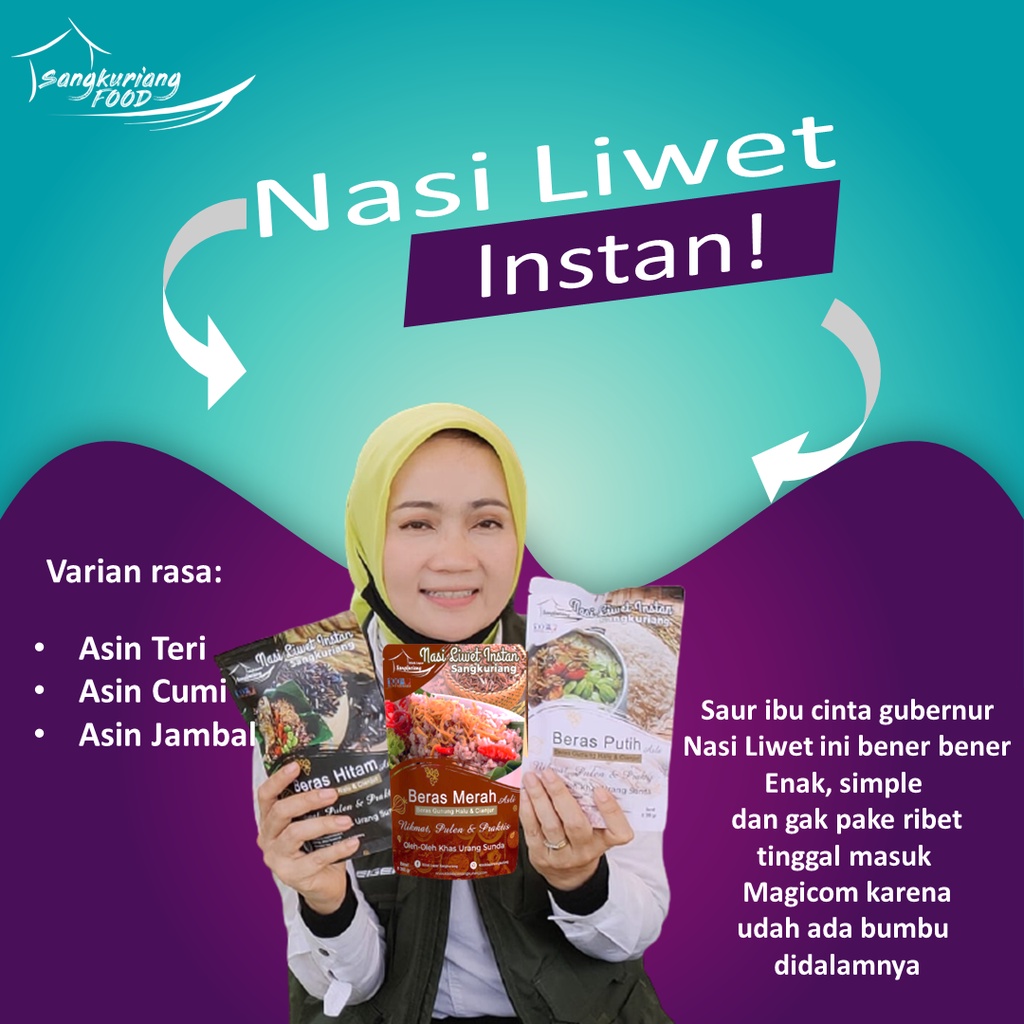 

Nasi Liwet Instan, Cukup untuk 3-4 porsi