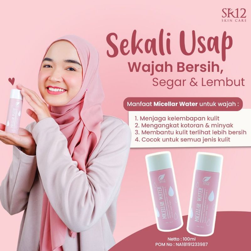 MICELLAR WATER SR12 / MICELLAR WATER / PEMBERSIH WAJAH