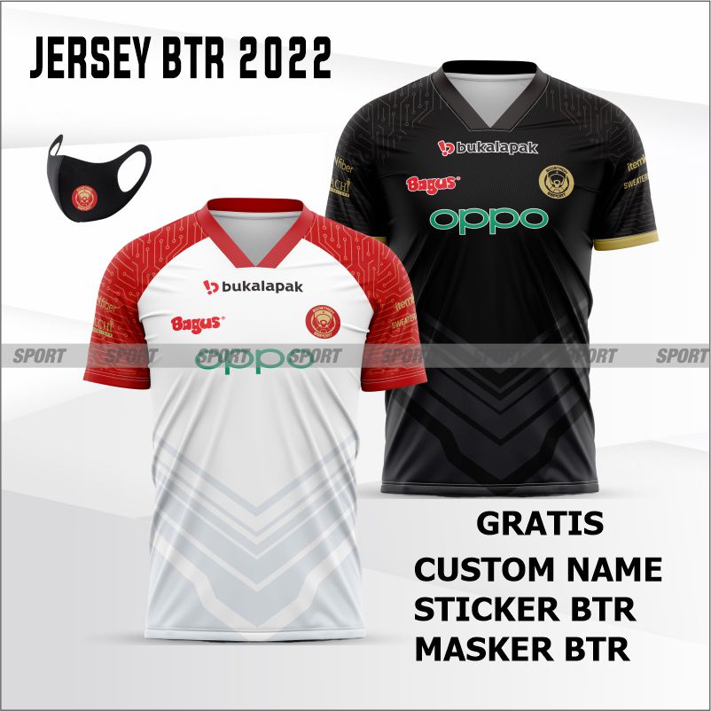 JERSEY KAOS BTR BIGETRON TERBARU 2022  / FREE NICKNAME, MASKER & STICKER BTR