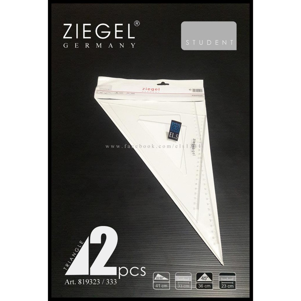 

ZIEGEL PENGGARIS SEGITIGA SET