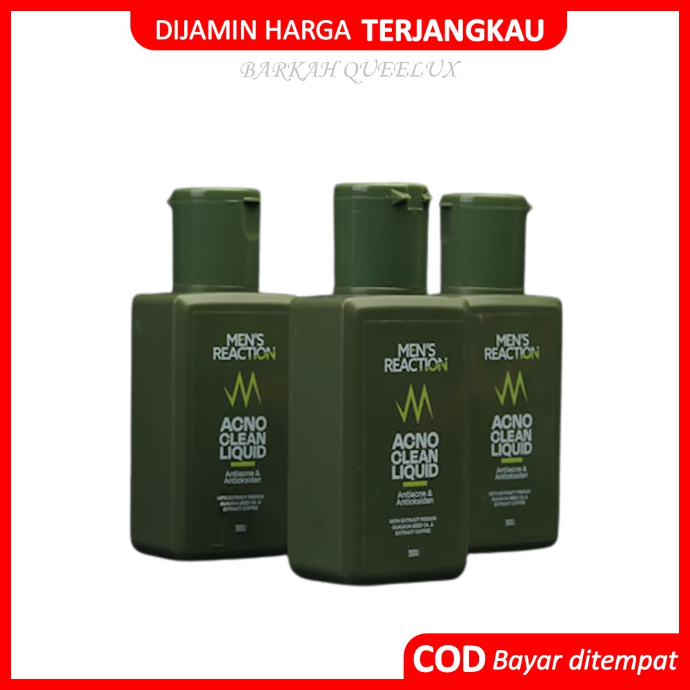 Sabun Jerawat MENS Acno Clean Liquid Anti Bakteri Pembersih Pencerah Pemutih Wajah Pria