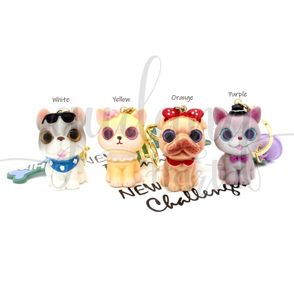 Gantungan Kunci Big Eyes Dog Keychain Motif Anjing Unik GH 302334