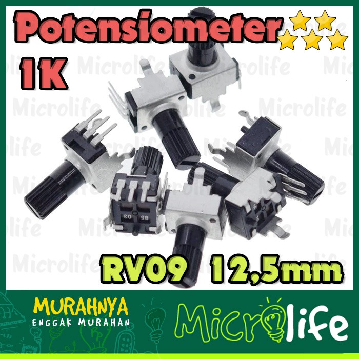 Potensio 1K RV09 Potensiometer 12.5mm