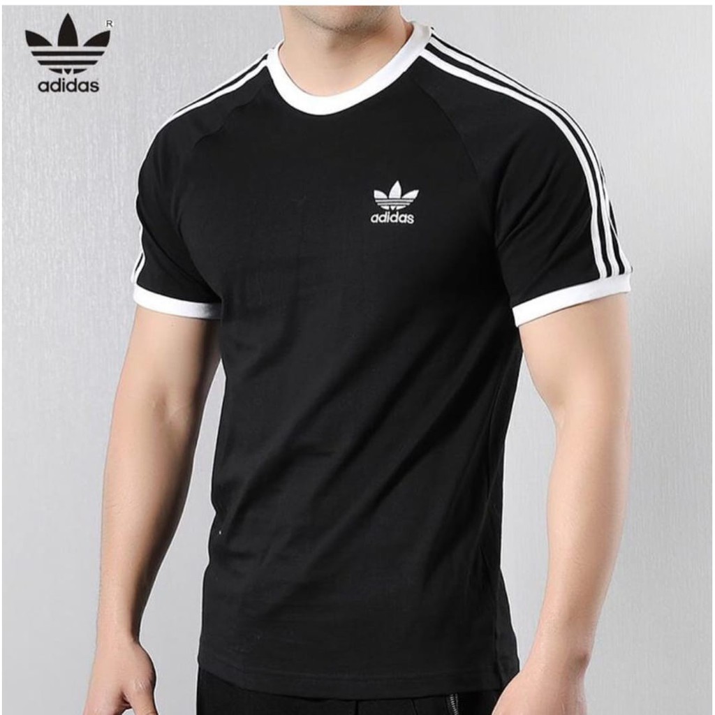 Kaos Adidas Pria List Logo Bordir / Tshirt Adidas Pria Terbaru dan Termurah / Baju Kaos Adidas Terlaris / Kaos Olahraga