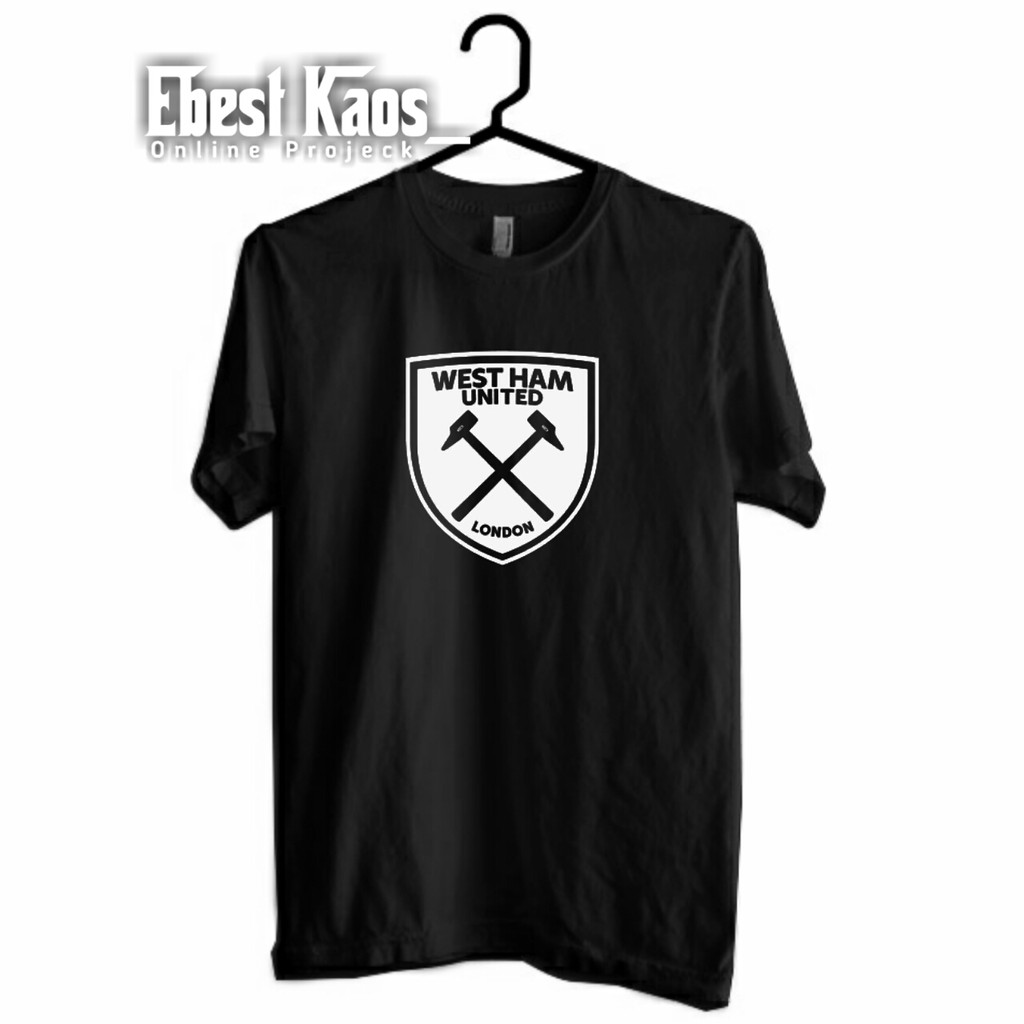  kaos  west ham hooligan hammer baju t shirt kaos  bola  