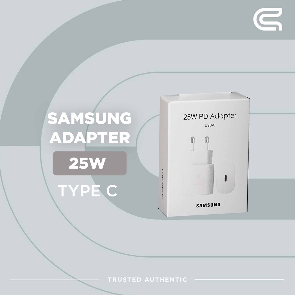 SAMSUNG USB C POWER ADAPTER 25 WATT PUTIH ORIGINAL BERGARANSI