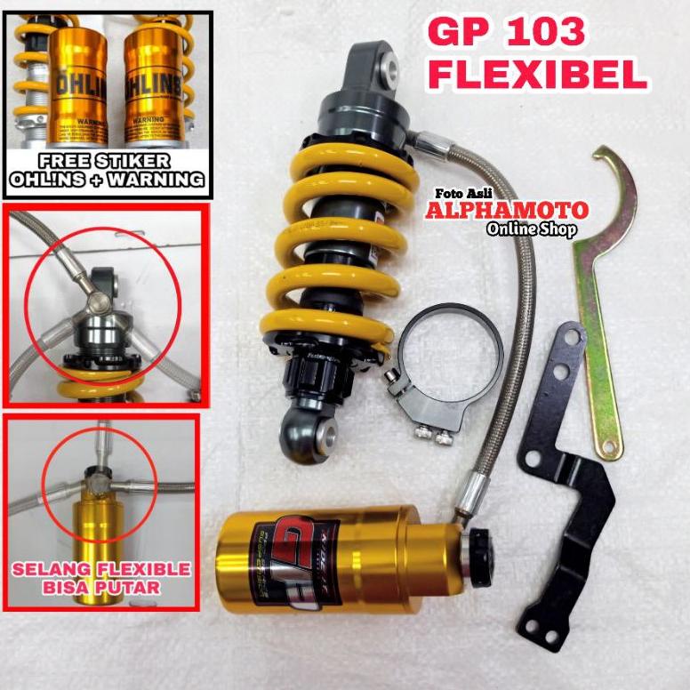 [[BISA COD]] Monoshock gp 103 tabung pisah jupiter mx ride it gp103 shock belakang mx king new
