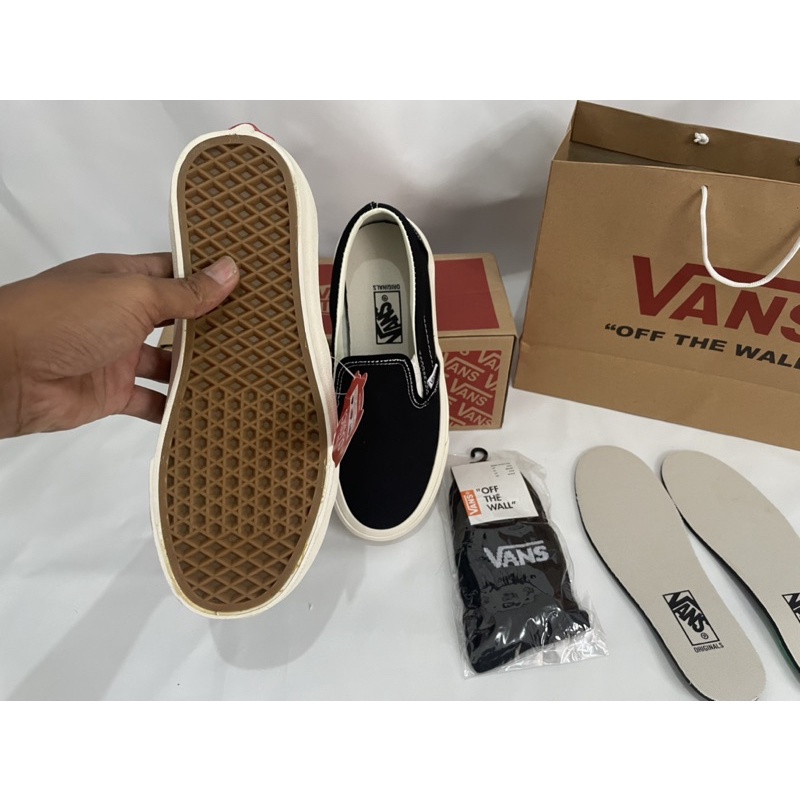 SEPATU VANS SLIPON BLACK OG IMPOR CHINA PREMIUM