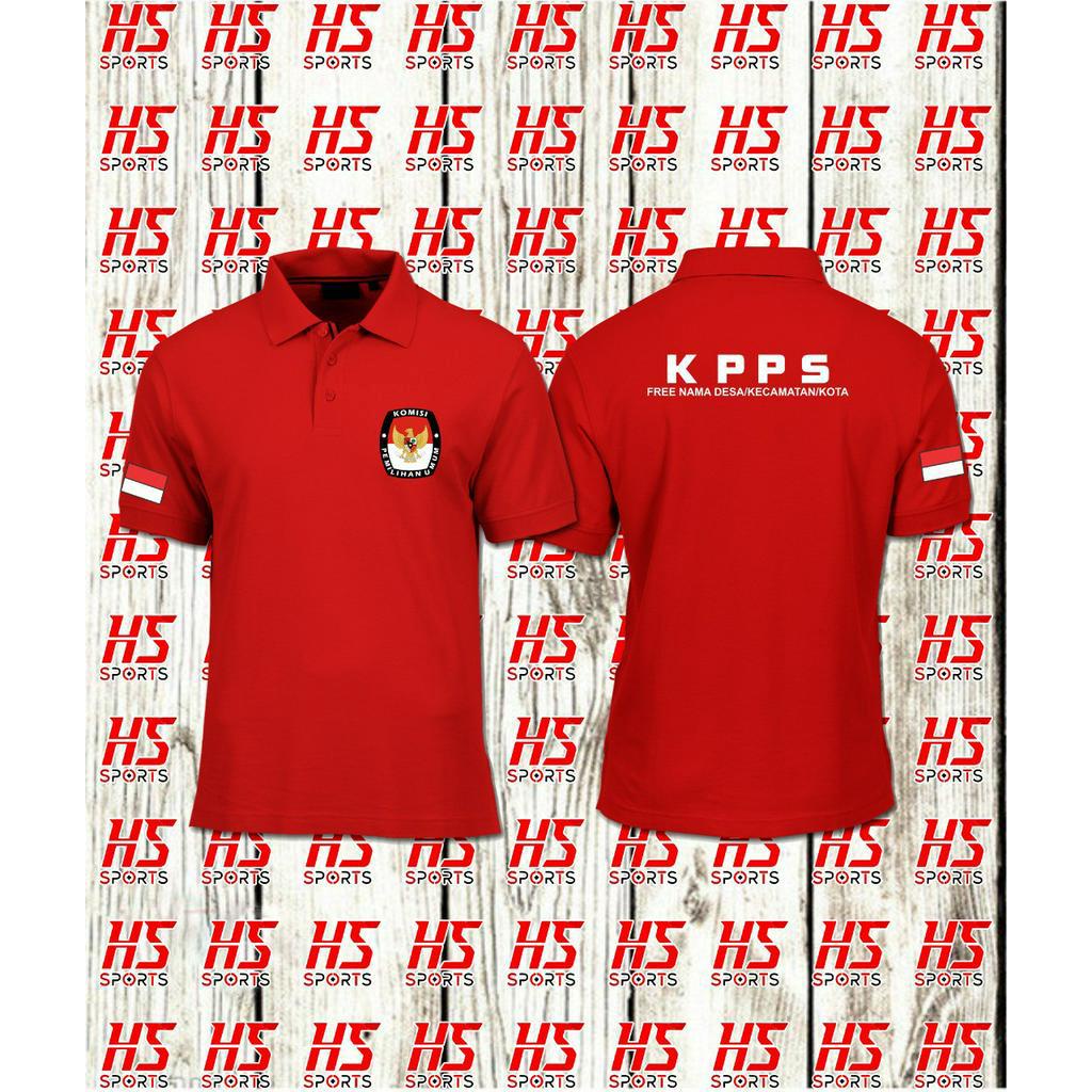 Poloshirt Kaos Polo KPPS FREE NAMA - Poloshirt KPPS - Polo Pemilu - Kaos KPU - Poloshirt KPPS CUSTOM