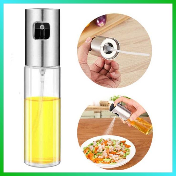 

ds001vv Botol Semprot Spray Pump Minyak Olive Oil 100 Ml Stainless Steel - Silver Fsfs201