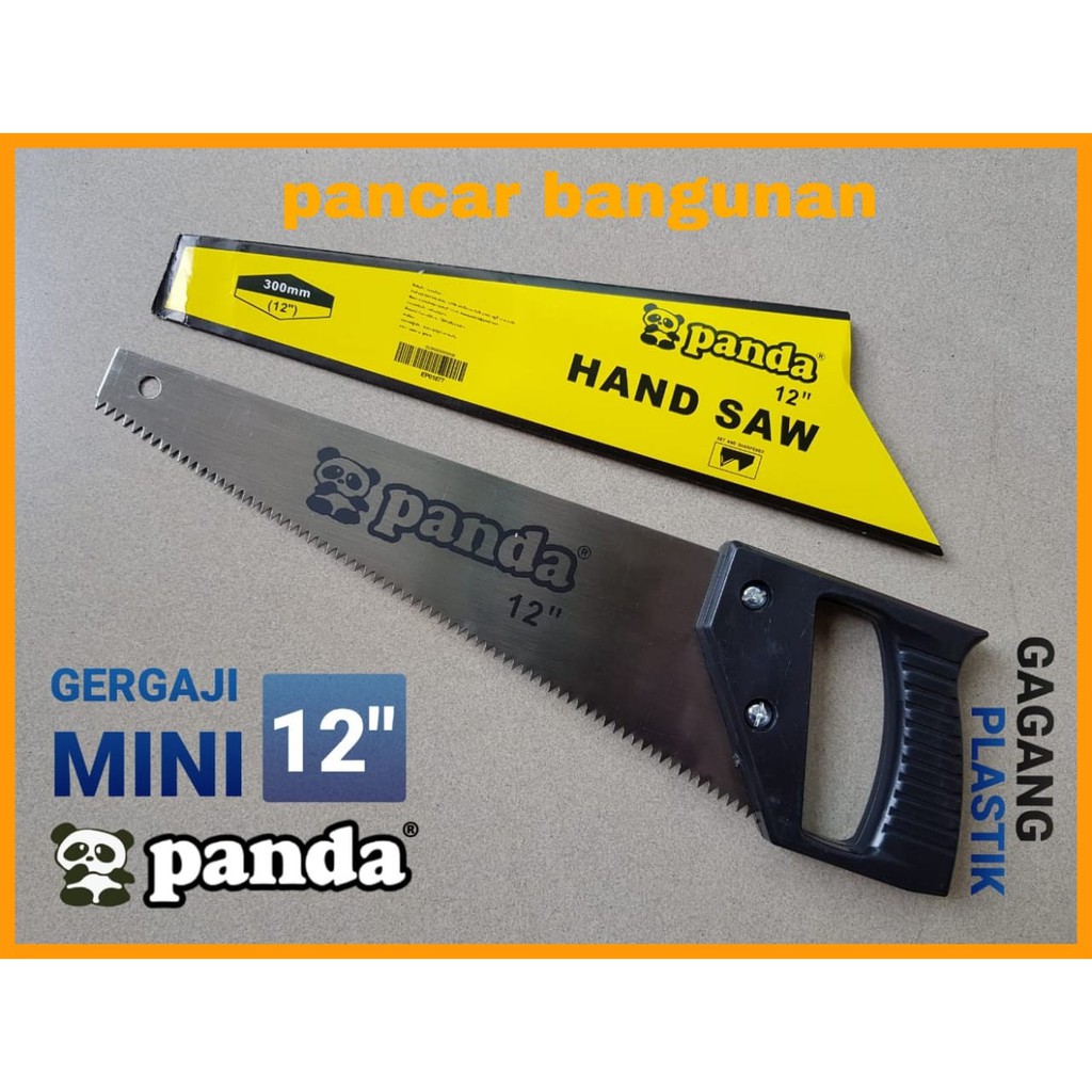 GERGAJI KAYU MINI PANDA 12 INCH - GERGAJI KAYU MINI - GERGAJI KAYU GAGANG PLASTIK - GERGAJI TUKANG