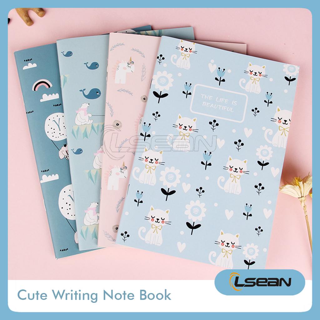 

Buku Tulis Catatan Garis Lucu Motif Beruang Gajah Unicorn Notebook