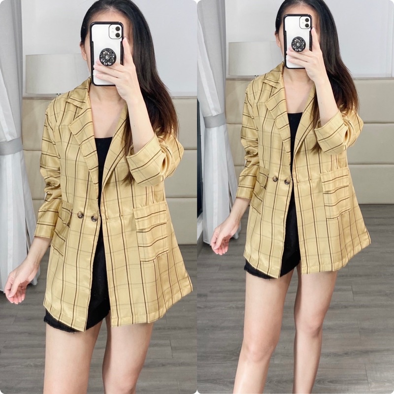 blazer korean trendy / blazer casual / blazer kerja wanita