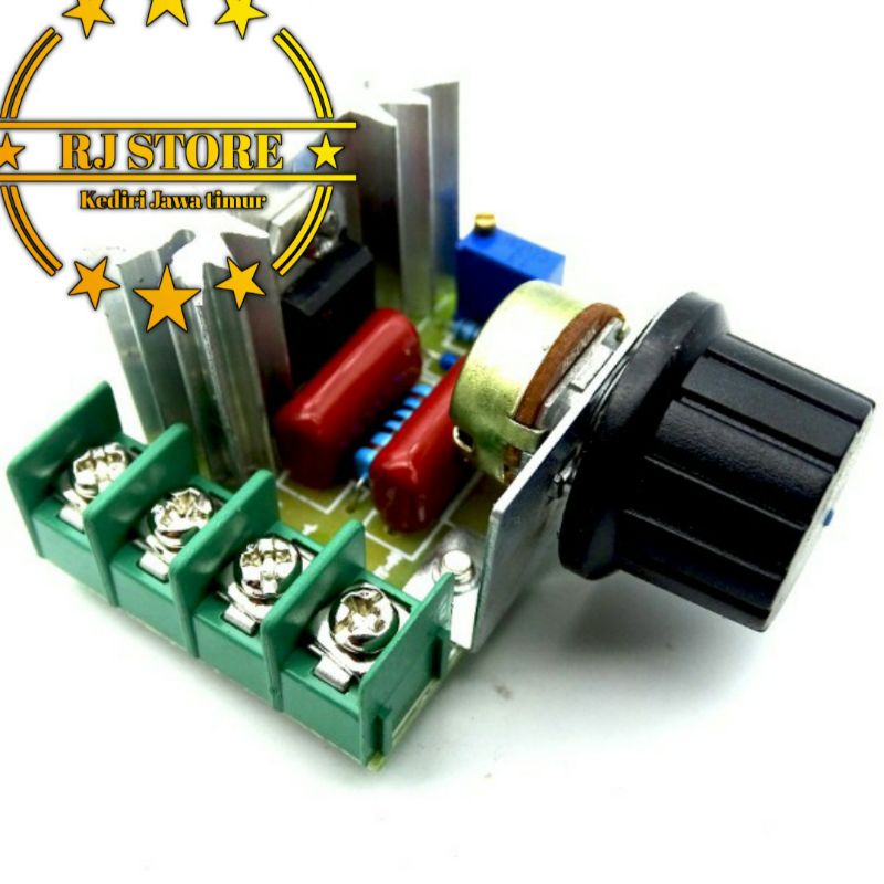 2000W SCR DIMMER 220V AC ELECTRONIC VOLTAGE REGULATOR SPEED CONTROLLER / PENGATUR KECEPATAN GERINDA