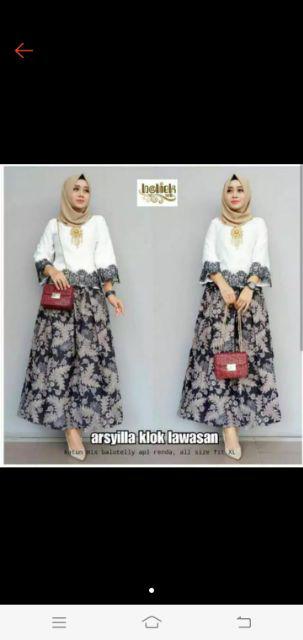 Gamis Batik Manggar,sekar,cantik, Kubis,kupu,padi,daun