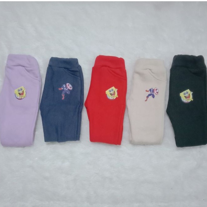 Celana Panjang Anak Karakter Kartun Jogger Anak Perempuan Jogger Anak Laki-Laki