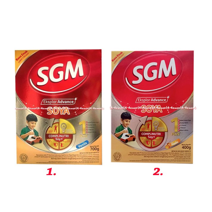 Susu SGM Eksplor Soya Vanila Madu 400gr Susu Kedelai SGM 1-5tahun Honey Sgm Soya