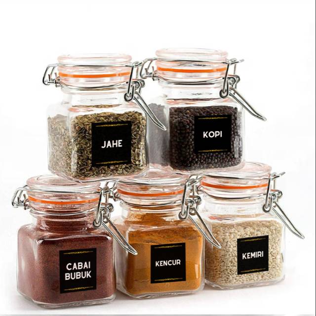 

STIKER BUMBU DAPUR/LABEL BUMBU/LABEL PENANDA MAKANAN (Bahan Glossy)