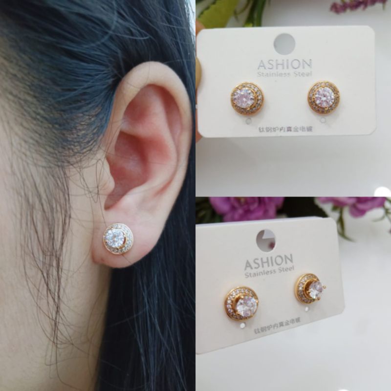 Anting Giwang Wanita Berlian Imitasi Blink Fashionanable