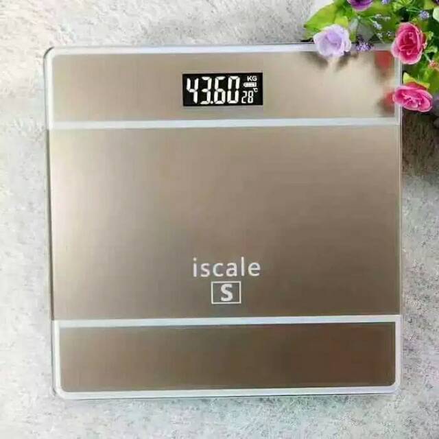 TIMBANGAN BADAN ISCALE S  /  ISCALE SE  TEMPERED GLASS ***RANDOM***