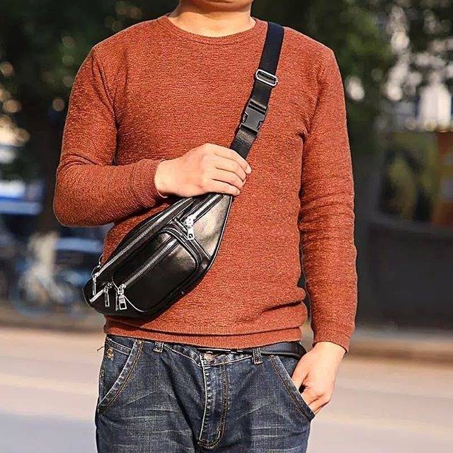 ( zwq ) Tas Pinggang Waistbag Import Pria Wanita, Tas Wanita Import Pinggang Selempang TW003