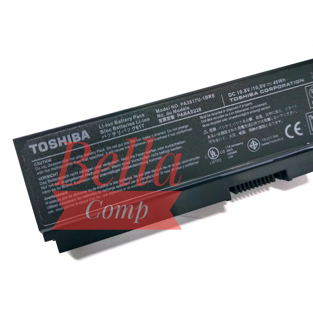 Baterai Laptop Toshiba Satellite L750 L740 L745 L750D L755 C600 L600 L635 L655 L735 L510 M800 PA3817