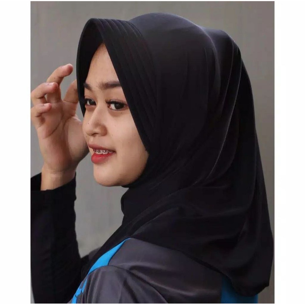 Jilbab Volly Sport Olahraga / Hijab Instan Sport