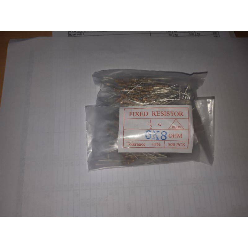 Resistor 1/2watt 6K8 (10pcs)