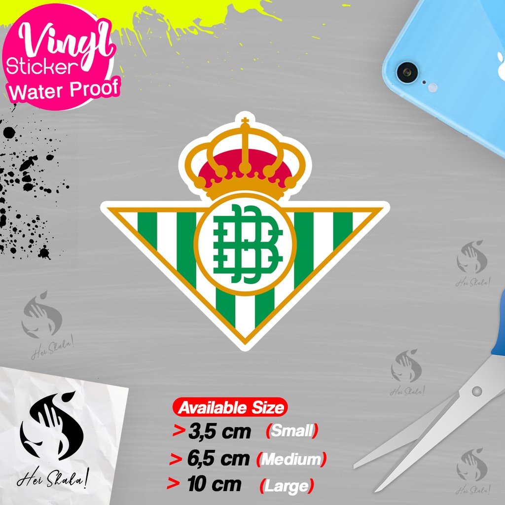 

Stiker Real Betis Klub Sepak Bola Liga Spanyol Sticker Logo Satuan Bahan Anti Air