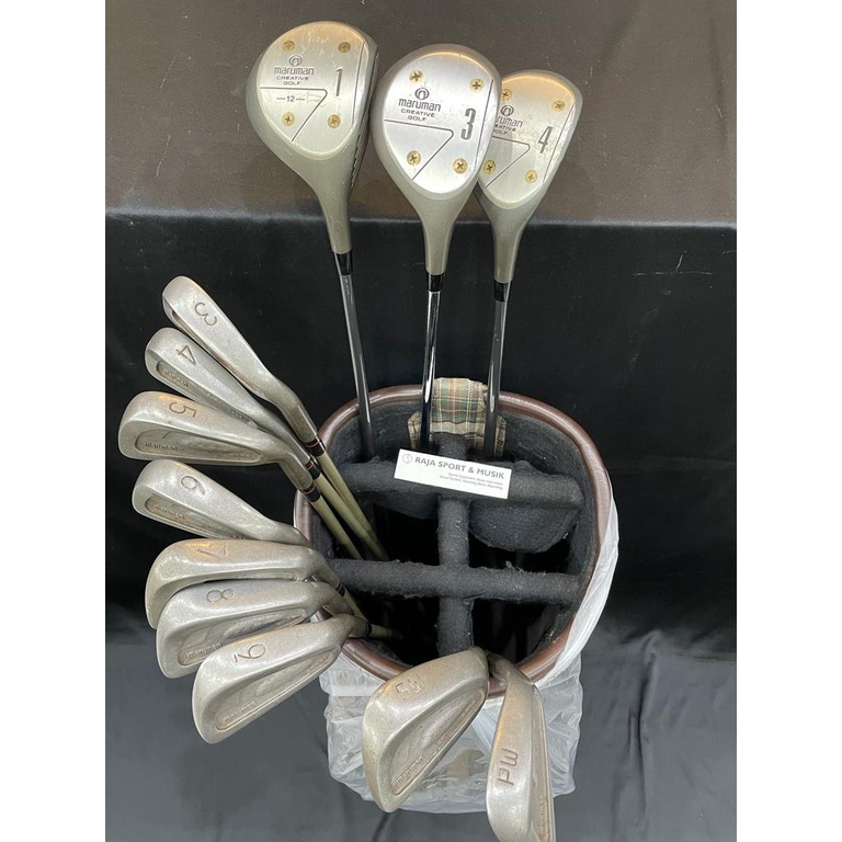 GOLF STICK MARUMAN FULL SET - GRAFITE SHAFT STEEL HEAD - STIK GOLF