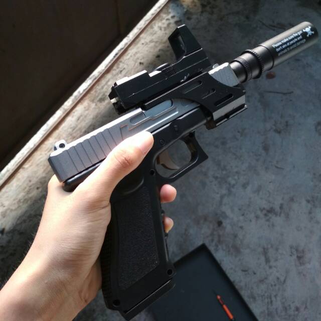 glock john wick metal slide version. +bonus dummy red dot + bonus bb -+400