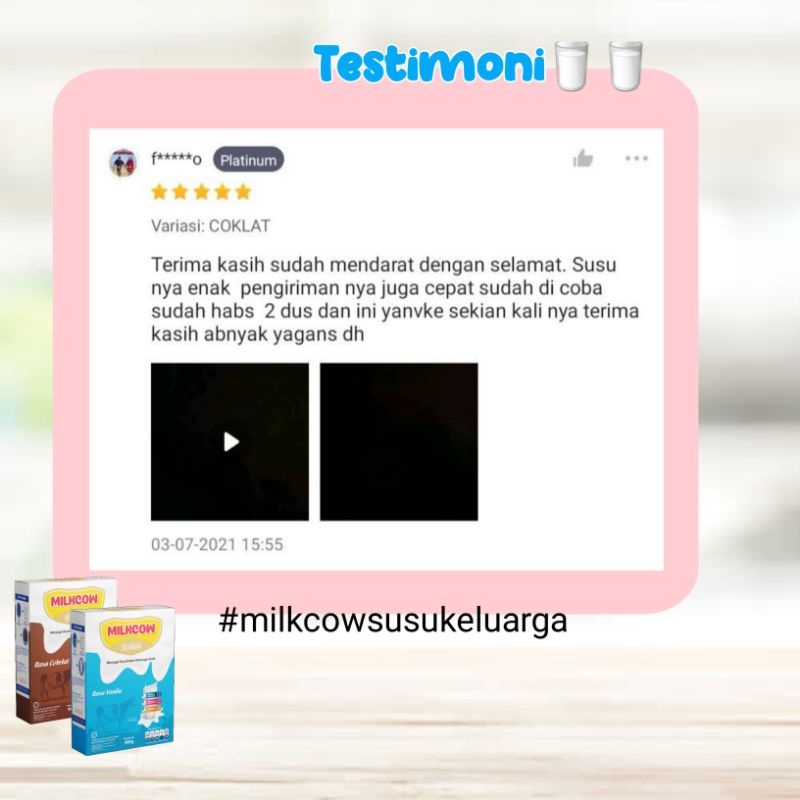 MILKCOW Susu Gemuk Ampuh 100% Susu Sapi Fullcream