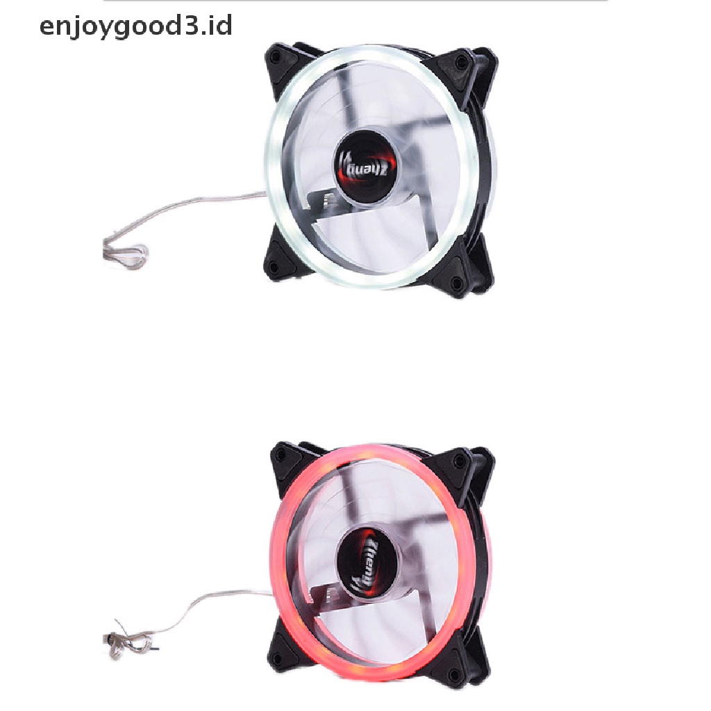 12cm Kipas Pendingin Led Rgb Dc 12v Brushless Untuk Komputer Pc