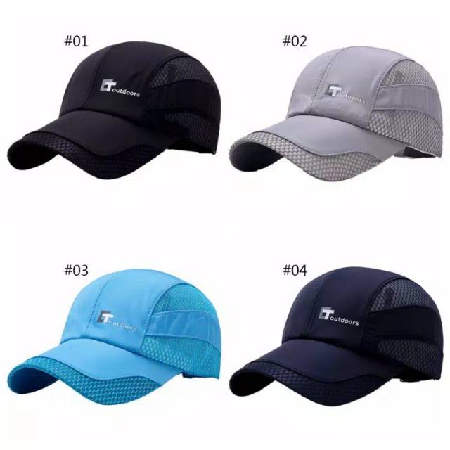Topi Outdoor Import Fashion Sport Cap Sports Hat Pria Wanita Quick Dry