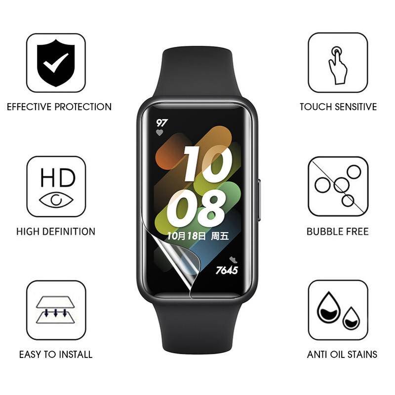 Film Hydrogel Pelindung Layar Smartwatch Huawei Watch Fit 2 Honor Band 6 4 3 Pro Tahan Air