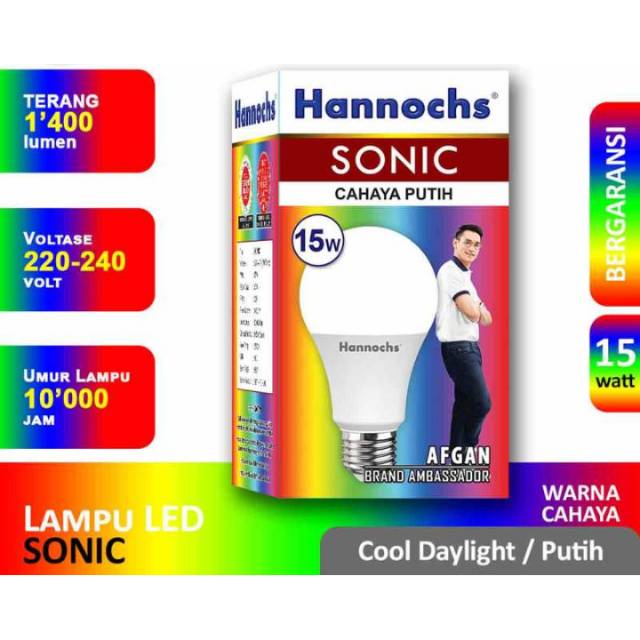 Lampu LED Hannochs Sonic 15 Watt Garansi 1 tahun