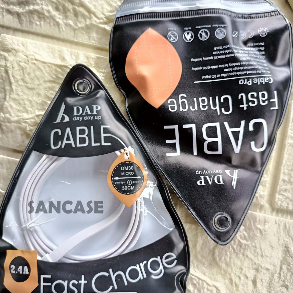 Kabel Data DAP DM100 Cable Charger Micro Fast Charger
