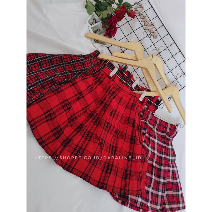 DARALINE TARTAN SKIRT ~ ROK MINI KOTAK-KOTAK JAPAN STYLE