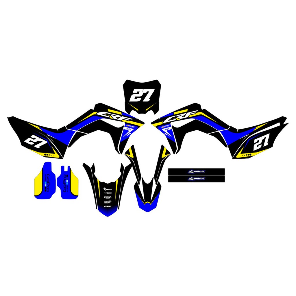 (COD) - Decal - Stiker CRF 150 New - Free Custom Full Body - Design Terbaru 2021