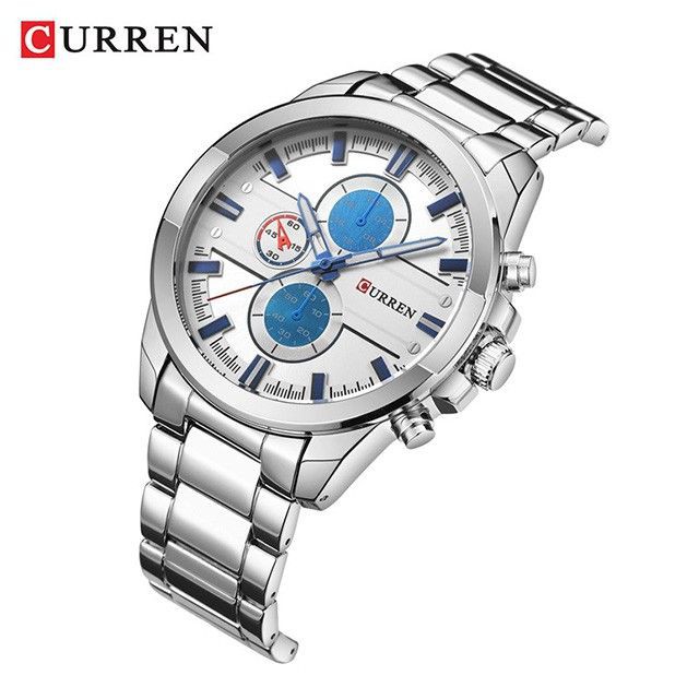 CURREN 8274 Jam Tangan Pria Analog Stainless Steel Chronograph Tidak Aktif WATCHKITE WKOS