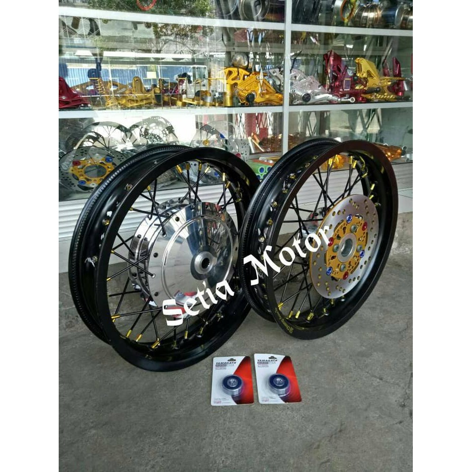 Velg Jari Jari Ring 14 Tapak Lebar Motor Nmax / Pcx 150 Sepaket Bonus