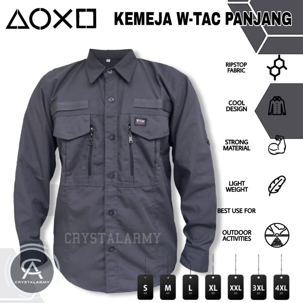 kemeja wtac big size/jumbo Baju Tactical Lapangan PDL